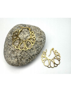 Kolczyki złote koła stal chirurgiczna nierdzewna Lolita... 2