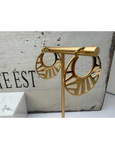 Kolczyki złote koła stal chirurgiczna...