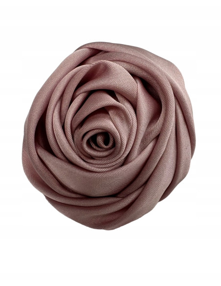 KWIAT RÓŻA Z MATERIAŁU BROSZKA PRZYPINKA PREZENT LOLITA ACCCESSORIES 4,5 CM