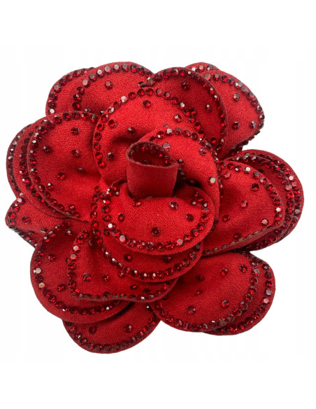 KWIAT Z CYRKONIAMI BROSZKA PRZYPINKA PREZENT LOLITA ACCCESSORIES 9 cm