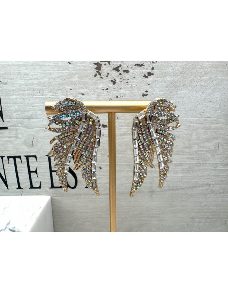 Kolczyki Skrzydła Lolita Accessories Złote Skrzydła do uszu