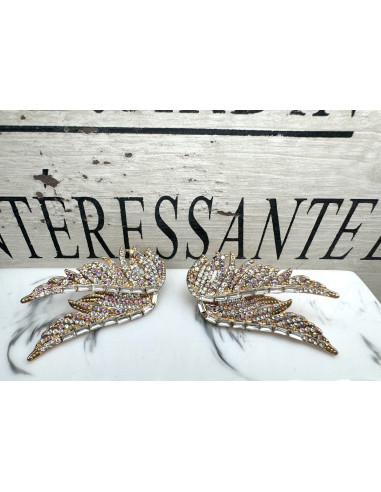 Kolczyki Skrzydła Lolita Accessories Złote...