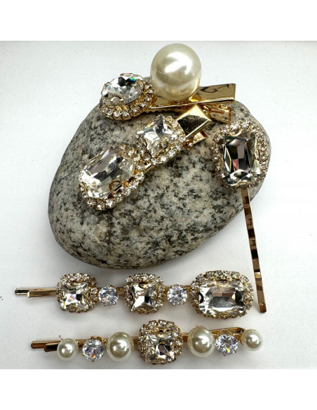 Zestaw 5 sztuk SPINKA , WSUWKA, CRYSTAL do włosów na BAL ZJAWISKOW WSUWKI