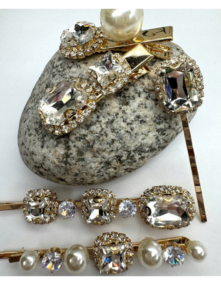 Zestaw 5 sztuk SPINKA , WSUWKA, CRYSTAL do włosów na BAL ZJAWISKOW WSUWKI