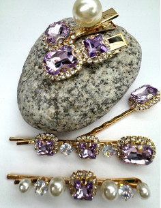 Zestaw 5 sztuk SPINKA , WSUWKA, CRYSTAL do włosów na BAL... 2