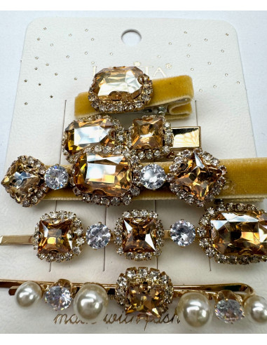 Zestaw 5 sztuk SPINKA z AKSAMITKĄ, WSUWKA z...