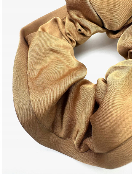 Gumka do włosów Scrunchie Z LAMÓWKĄ Lolita Accessories XXL Satyna Miodowy