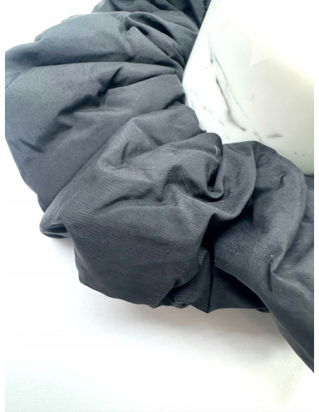 Gumka do włosów Scrunchie Lolita Accessories różowa "puchówka" CZARNA