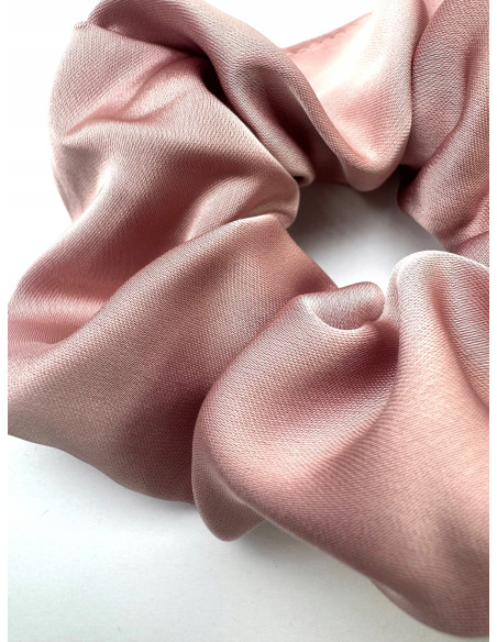 Gumka do włosów Scrunchie Lolita Accessories XL różowa Satyna