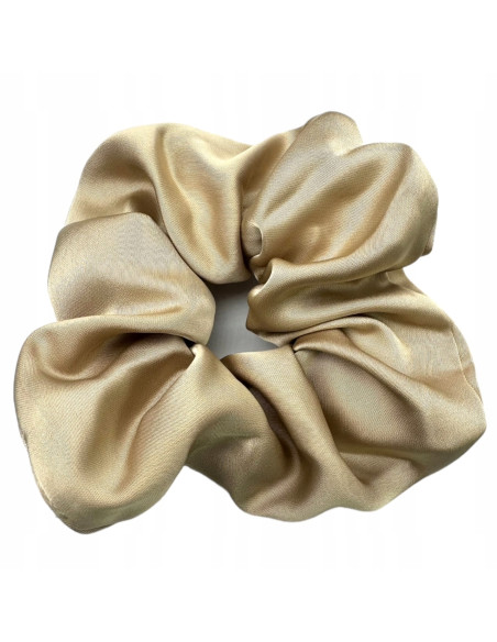Gumka do włosów Scrunchie Lolita Accessories XL BEŻOWA SATYNA