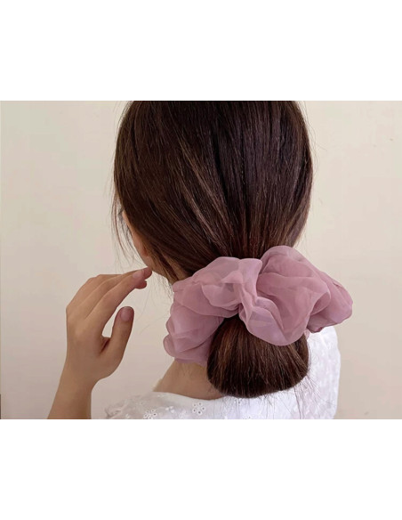 Gumka do włosów Scrunchie Lolita Accessories XXXL różowa