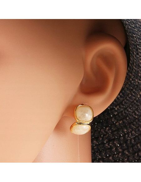 Pozłacane Kolczyki Srebrny sztyft 925 Lolita Accessories