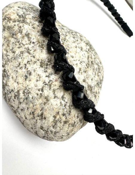 Opaska na włosy plecione koraiki Lolita Accessories