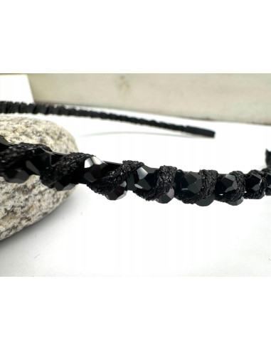 Opaska na włosy plecione koraiki Lolita...