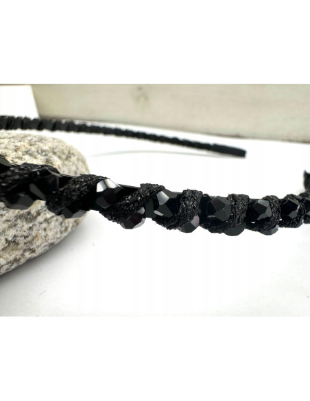 Opaska na włosy plecione koraiki Lolita Accessories