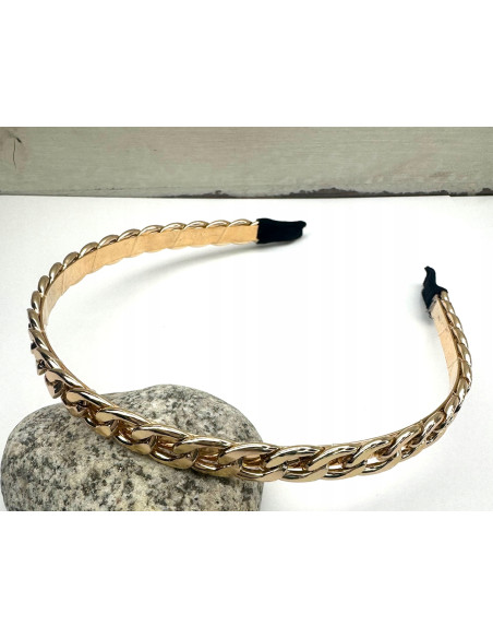 Opaska na włosy złoty łancuszek łancuch Lolita Accessories
