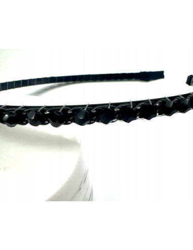 Opaska na włosy plecione koraiki Lolita...