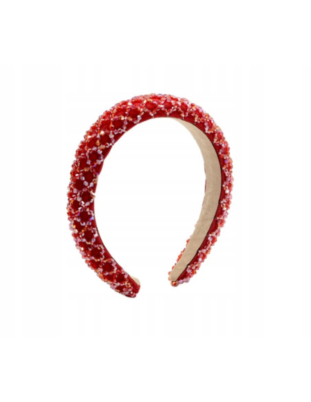 Opaska Fascynator na włosy cała w koralikach Lolita Accessories