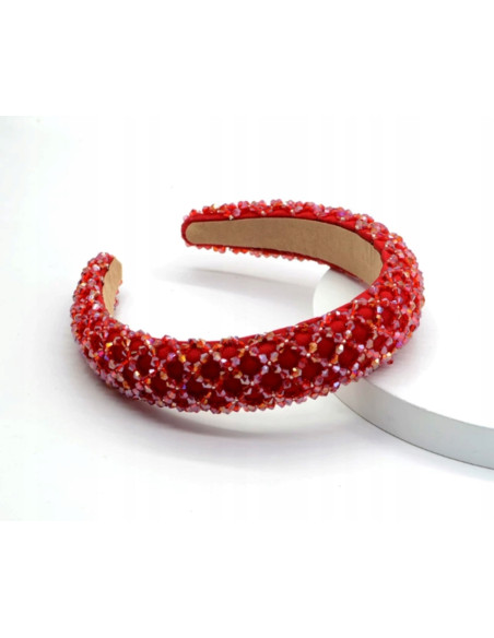 Opaska Fascynator na włosy cała w koralikach Lolita Accessories