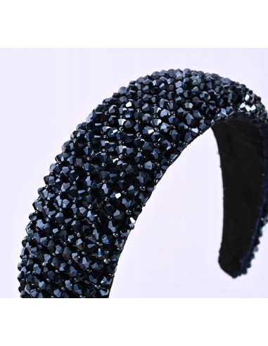 Opaska Fascynator na włosy cała w koralikach...