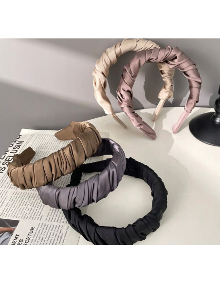 Lolita Accessories opaska do włosów marszczona kolekcja NATURA