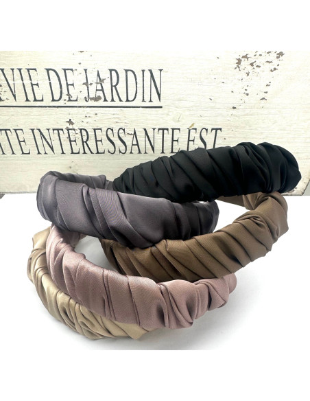 Lolita Accessories opaska do włosów marszczona kolekcja NATURA