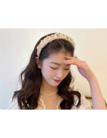 Lolita Accessories opaska do włosów marszczona kolekcja NATURA