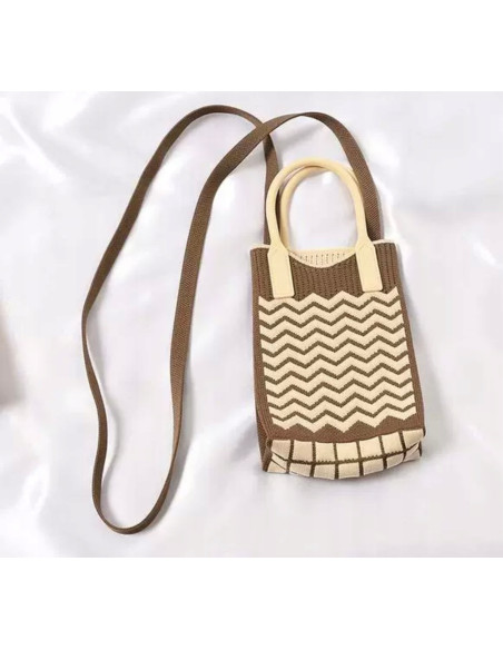 Dzianinowa torba MINI na telefon, drobiazgi przrez ramię Lolita Accessories