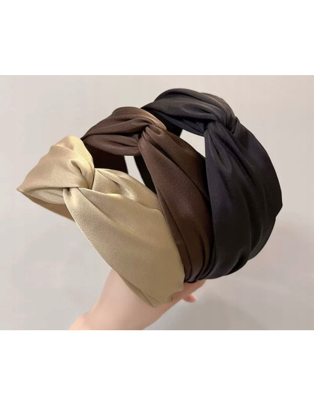 Lolita Accessories opaska do włosów kolekcja NATURA beże brązy