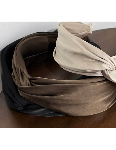 Lolita Accessories opaska do włosów kolekcja NATURA beże brązy