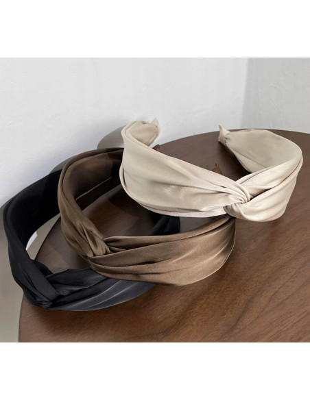 Lolita Accessories opaska do włosów kolekcja NATURA beże brązy