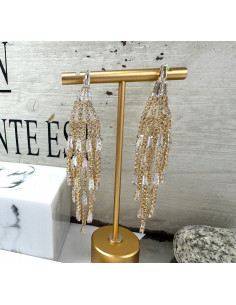 Kolczyki z cyrkoniami MAXI Lolita Accessories Złote... 2