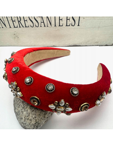 Opaska Fascynator na włosy BAL, PARTY, IMPREZĘ, Lolita Accessories PREMIUM