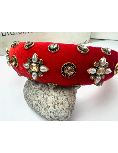 Opaska Fascynator na włosy BAL, PARTY, IMPREZĘ, Lolita Accessories PREMIUM