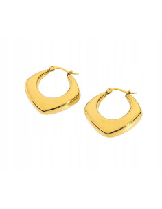 Kolczyki DMUCHANE złote koła STAL NIERDZEWNA Lolita...