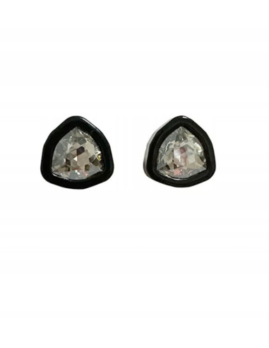 Kolczyki Grafitowe Kamienie srebrny sztyft 925 Lolita Accessories