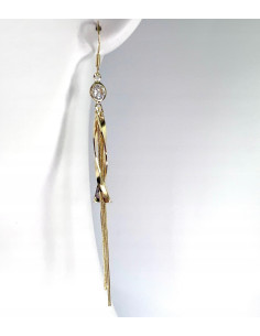 Kolczyki z cyrkoniami MAXI Lolita Accessories Złote... 2