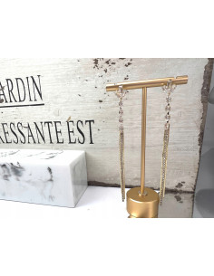 Kolczyki z cyrkoniami MAXI Lolita Accessories Złote...