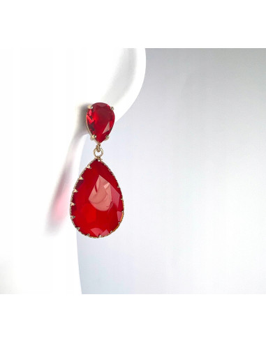 Kolczyki czerwone kamienie Lolita Accessories...