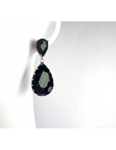 Kolczyki czarne kamienie Lolita Accessories...