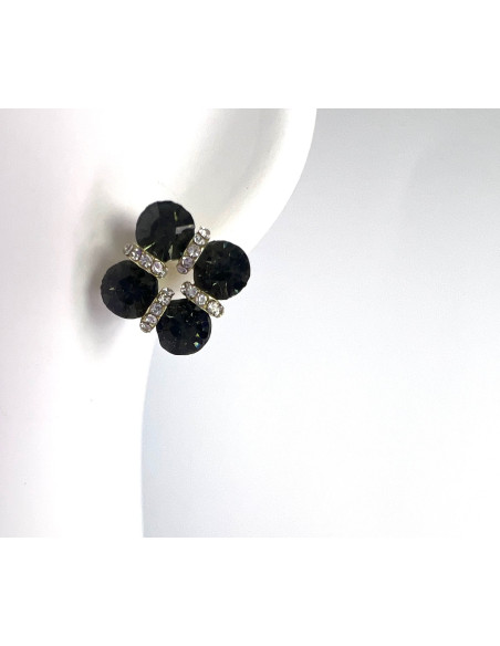 Kolczyki duże cyrkonie srebrny sztyft 925 Lolita Accessories