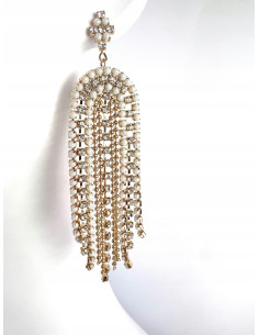 Kolczyki z cyrkoniami MAXI Lolita Accessories Złote... 2