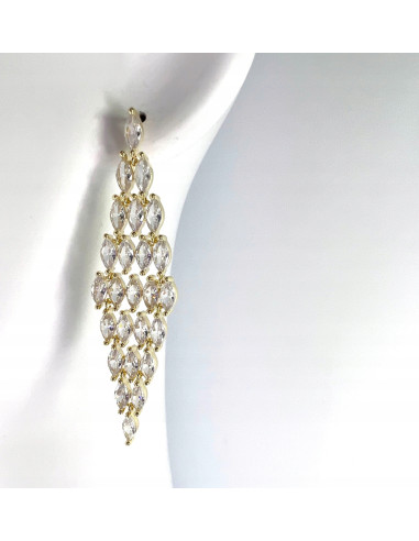 Kolczyki z cyrkoniami Lolita Accessories Złote...