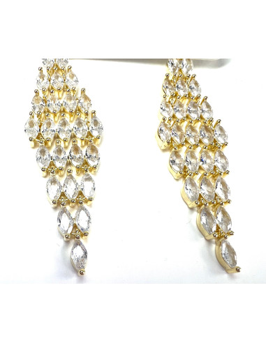 Kolczyki z cyrkoniami Lolita Accessories Złote...