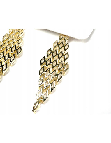 Kolczyki z cyrkoniami Lolita Accessories Złote...