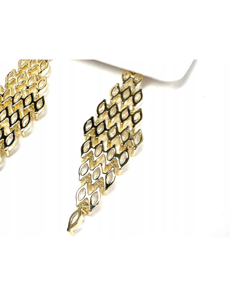 Kolczyki z cyrkoniami Lolita Accessories Złote Świecące cyrkonie