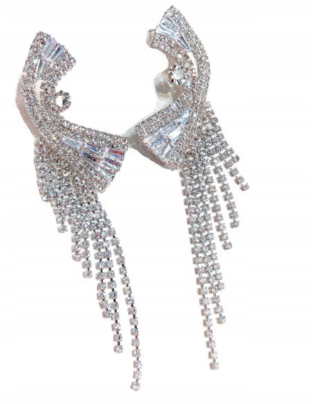 Kolczyki z cyrkoniami Maxi Duże Lolita Accessories Świecące Cyrkonie