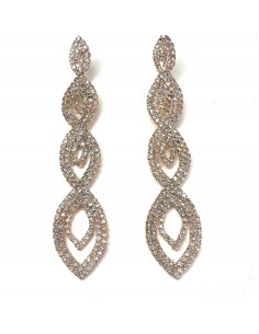 Kolczyki z cyrkoniami MAXI Lolita Accessories Złote... 2