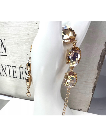 Bransoletka na rękę duże Kryształy Lolita Accessories