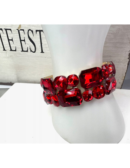 Bransoletka na rękę duże Kryształy Lolita Accessories